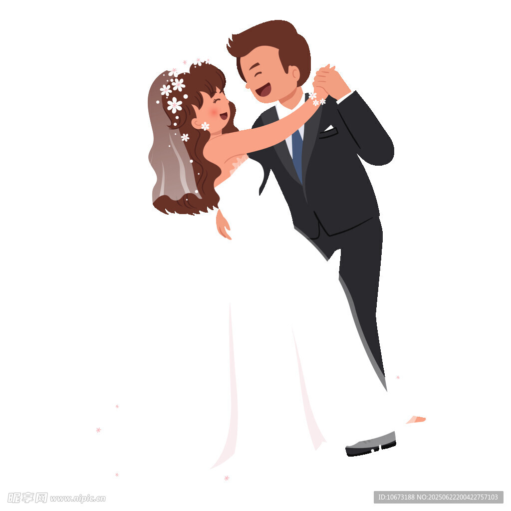新婚夫妇甜蜜共舞