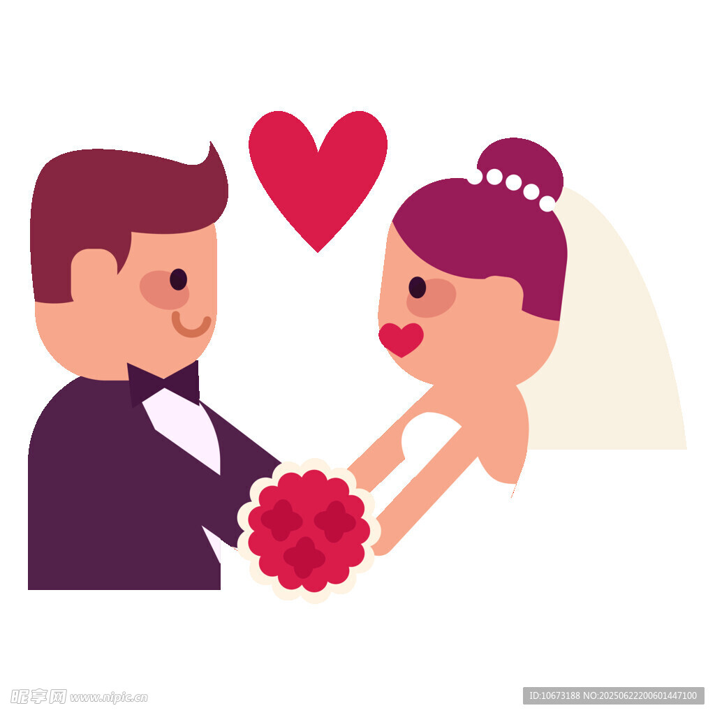 新婚夫妇甜蜜互动