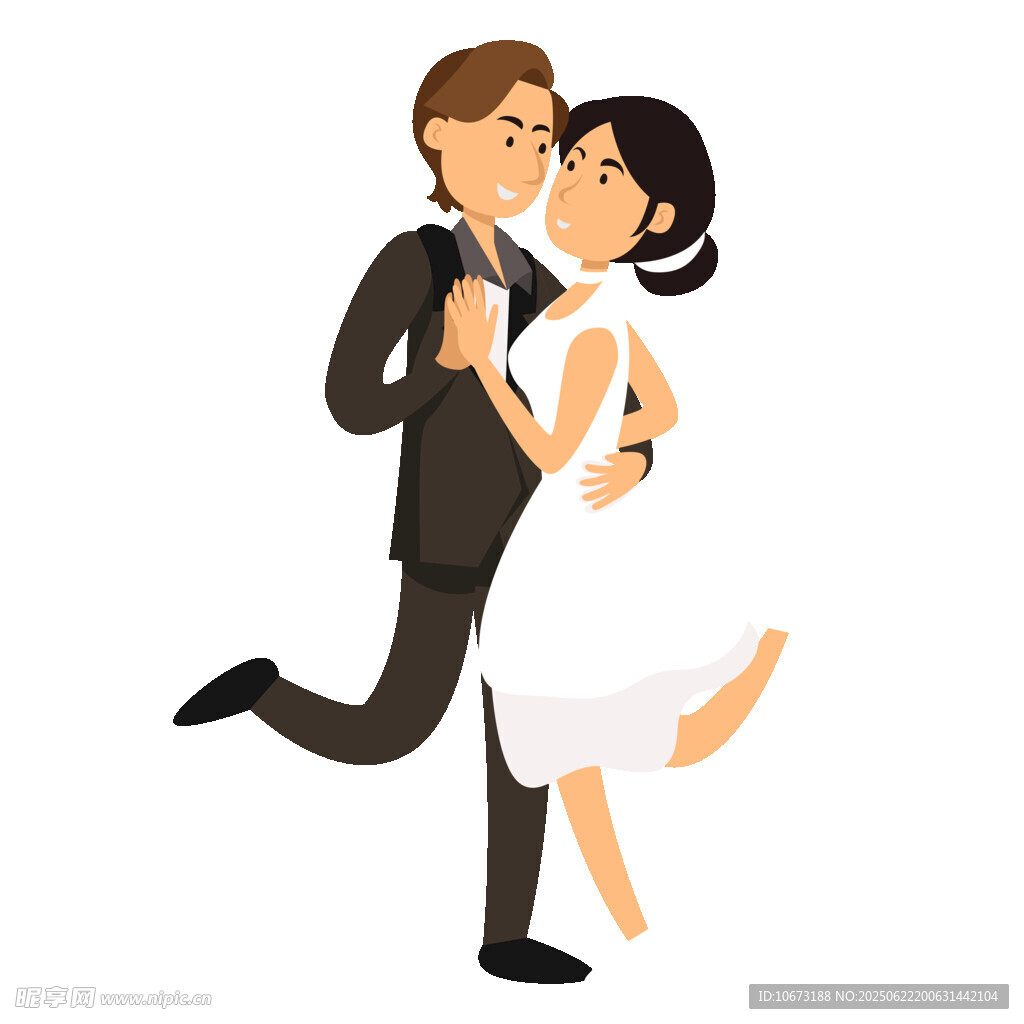 新婚夫妇浪漫共舞