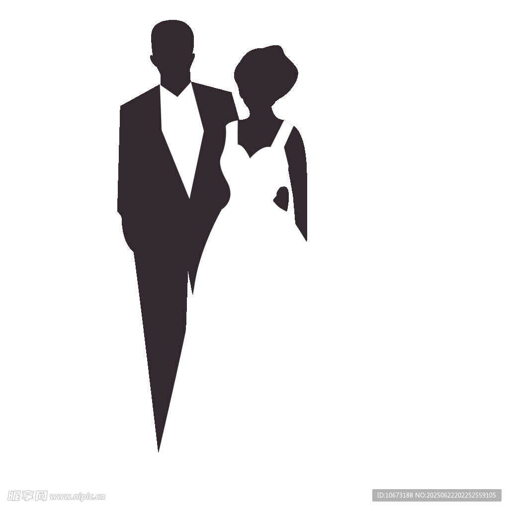新婚夫妇剪影