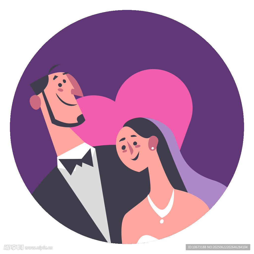 新婚夫妇甜蜜相拥