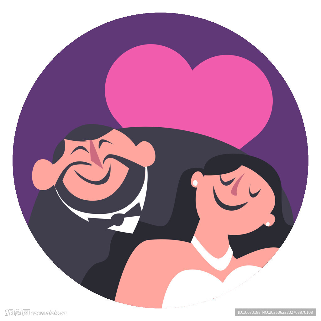 新婚夫妇甜蜜相拥