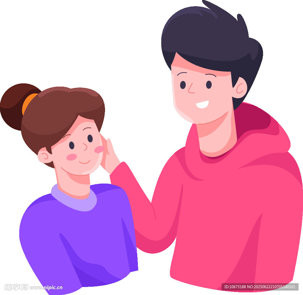 情侣甜蜜互动瞬间