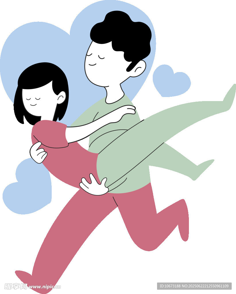 情侣甜蜜互动浪漫瞬间