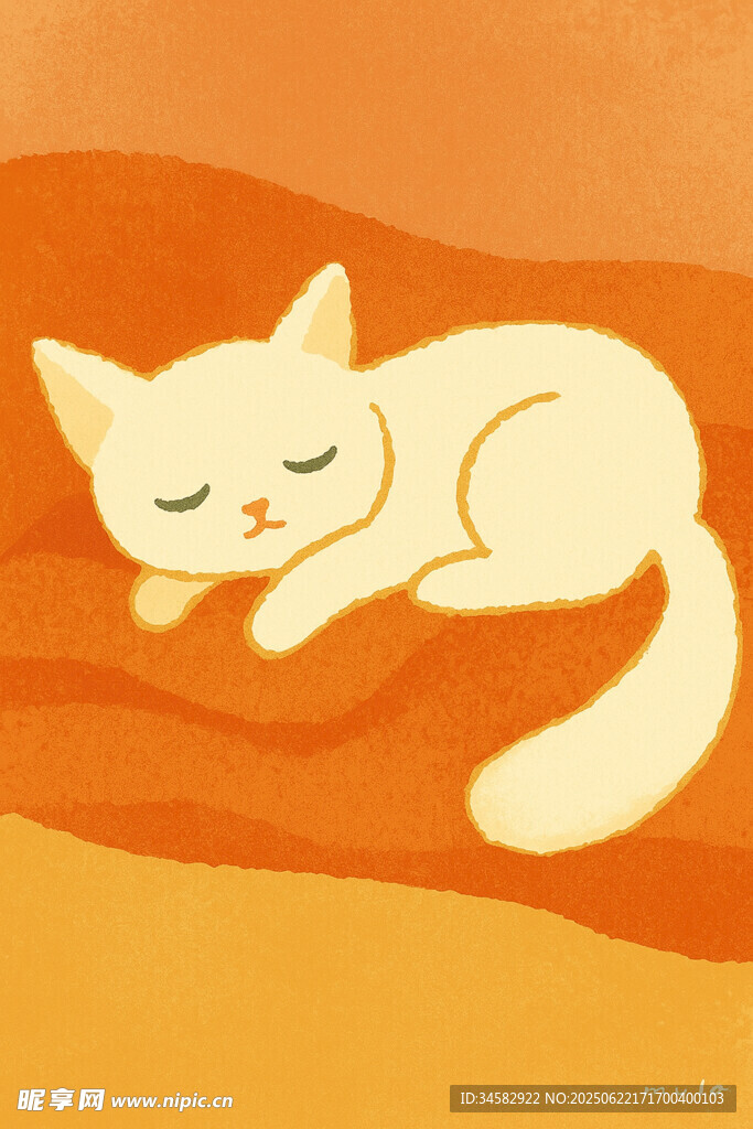 熟睡的可爱猫咪