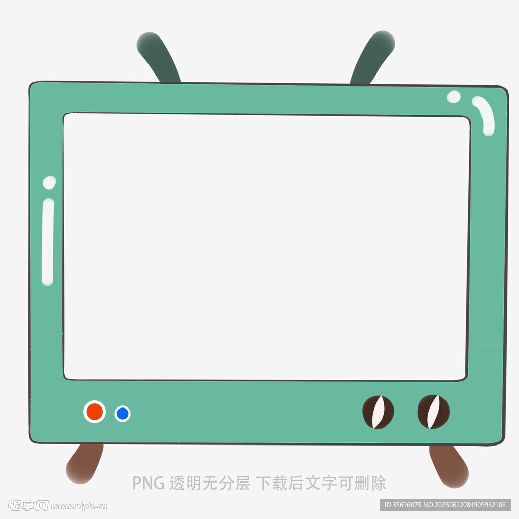 复古卡通电视机