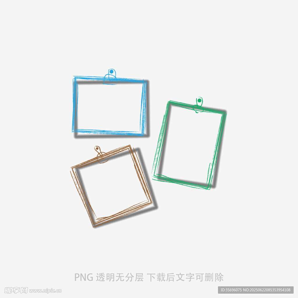 彩色相框简约展示图