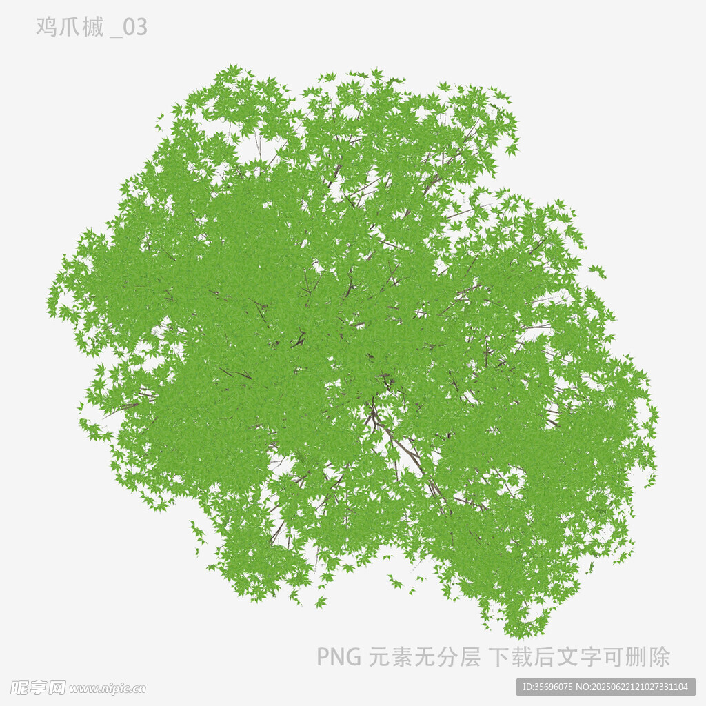 绿色抽象树木图案设计