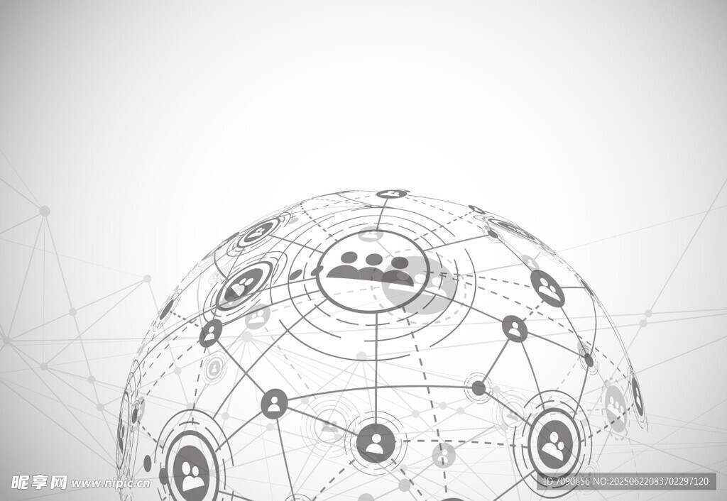 全球网络连接示意图