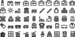 多样建筑图标 