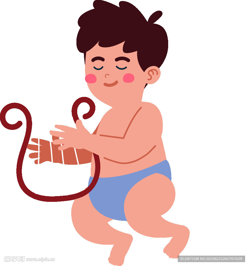 婴儿玩卷尺