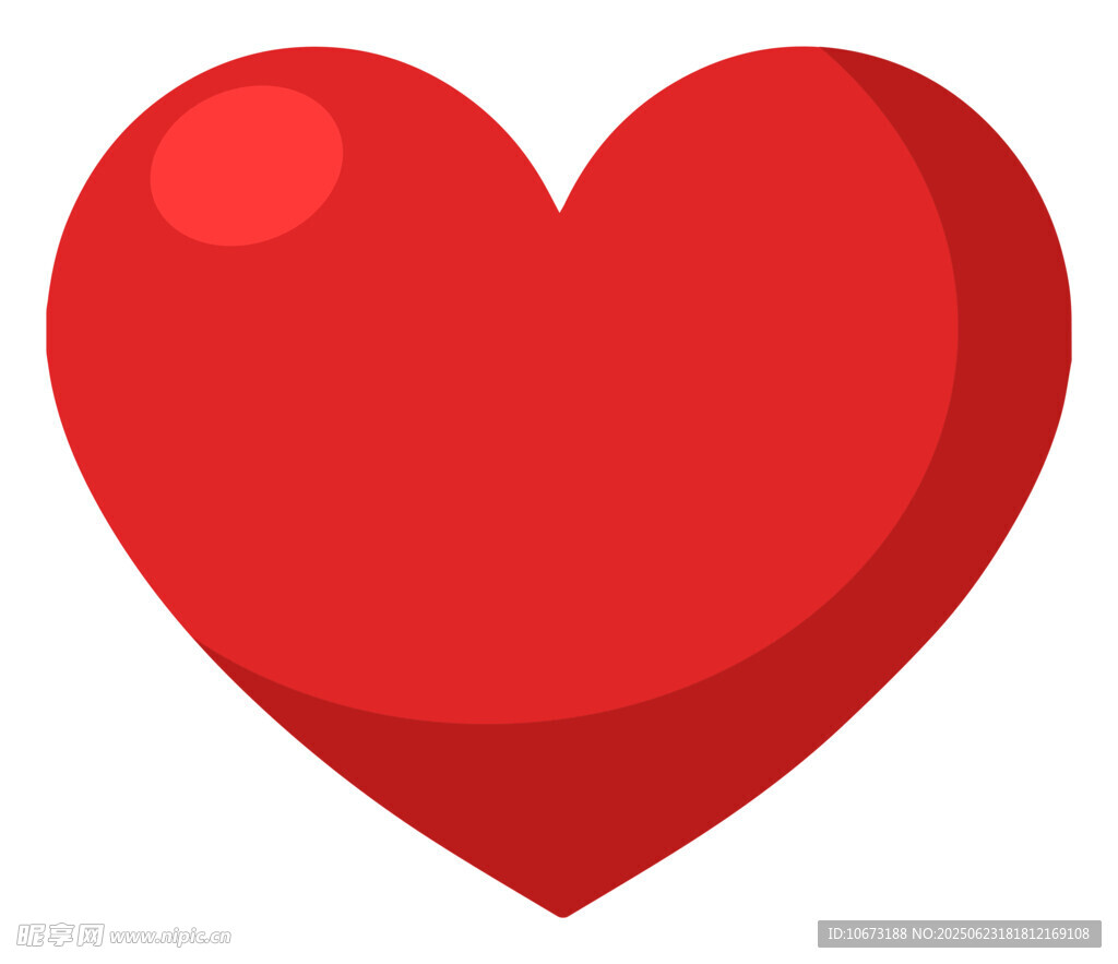 红色爱心图标