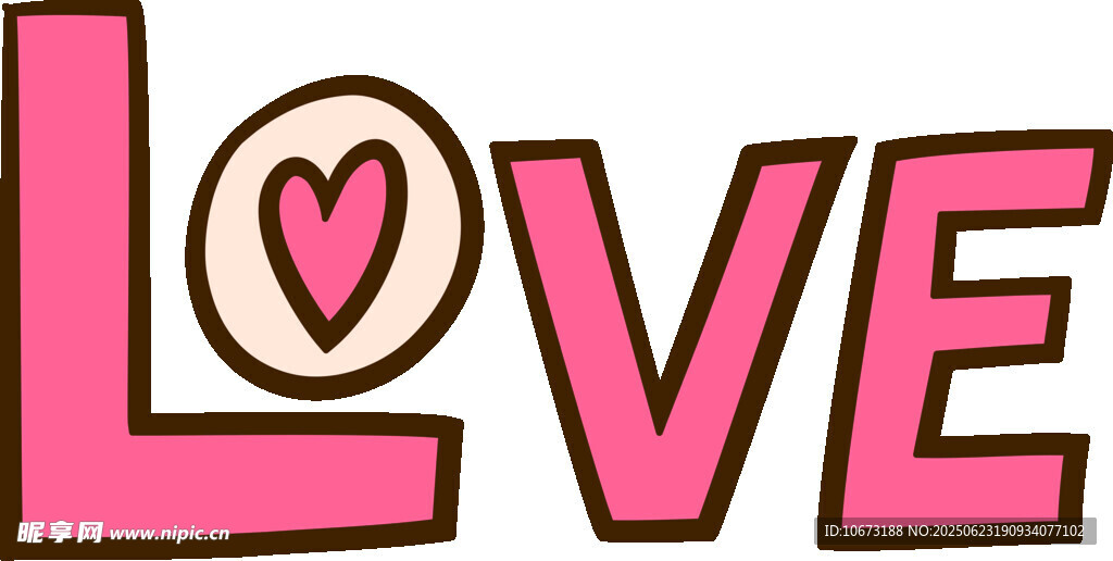爱心LOVE艺术字