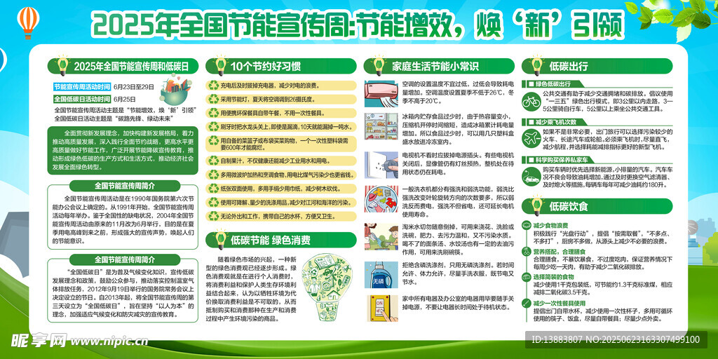 环保行动宣传海报