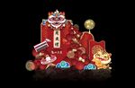喜庆龙年春节装饰摆件