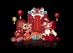 新年喜庆装饰场景布置