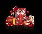 中式新年装饰摆件