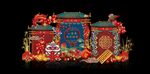 传统中式彩灯艺术展示