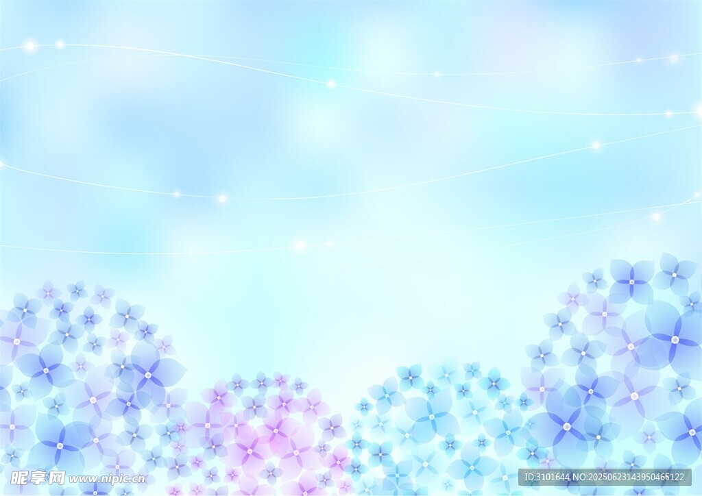 绣球花背景