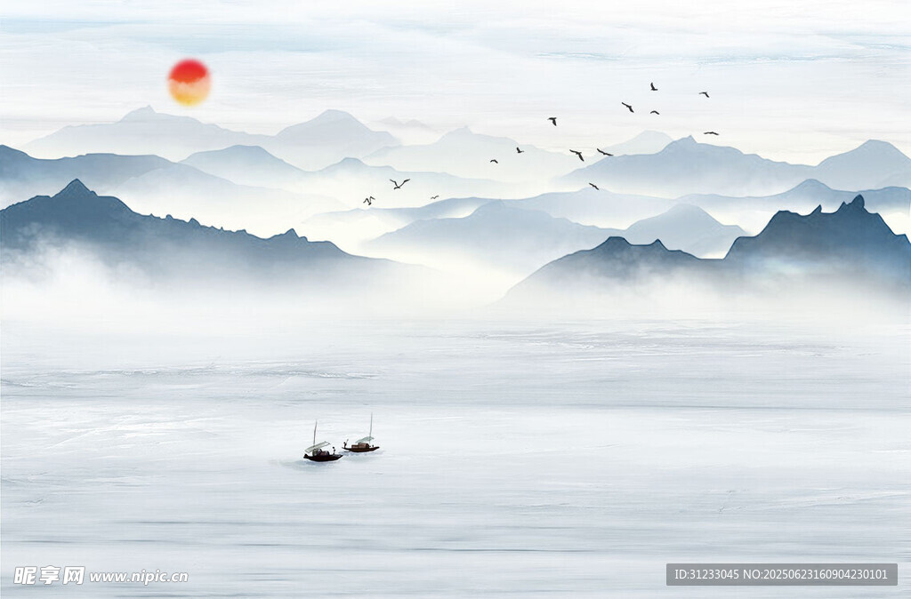 新中式 山水画 
