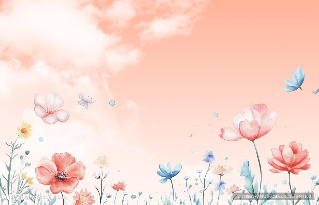 梦幻花卉插图