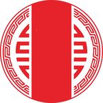 中式传统圆形红色标志