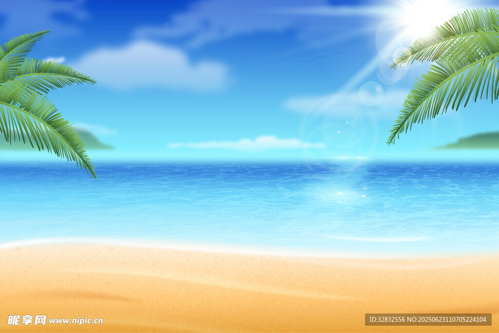 夏日海滩美景