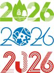 矢量2026艺术字