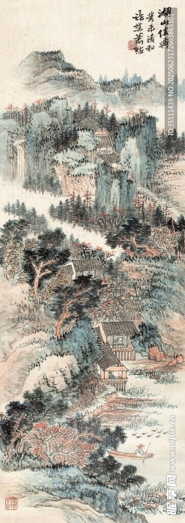 山水国画风景图