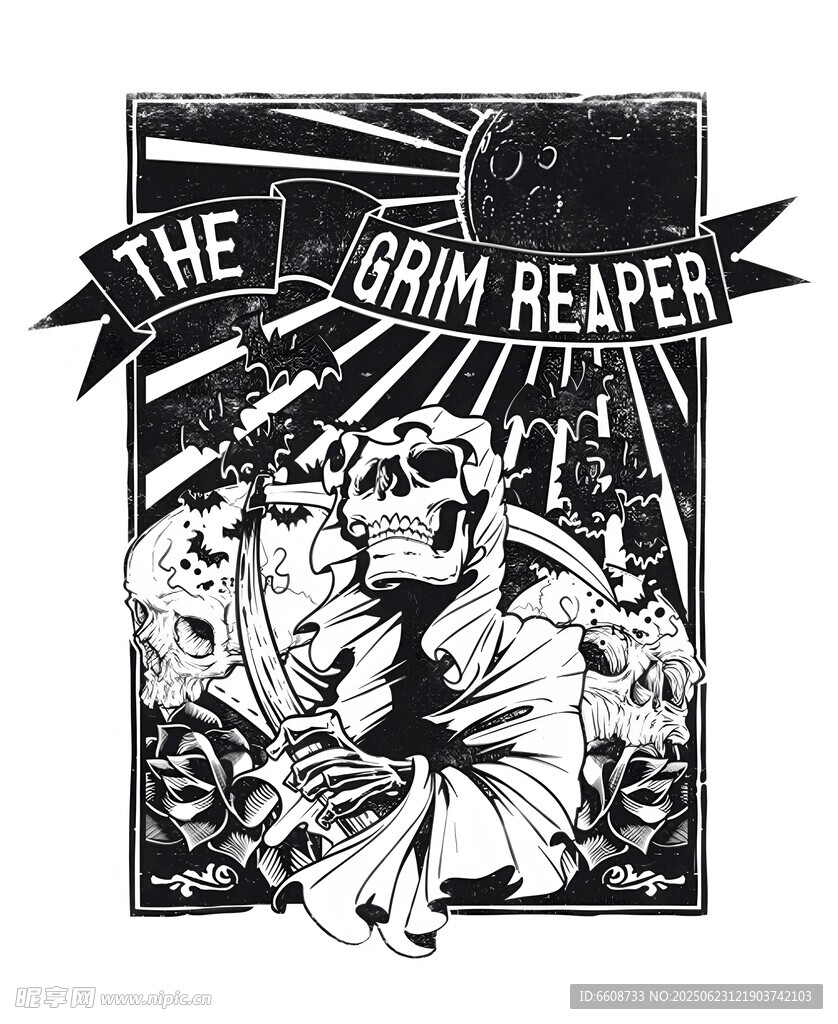 死神收割者插画