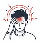 头疼男子尽显疲惫模样