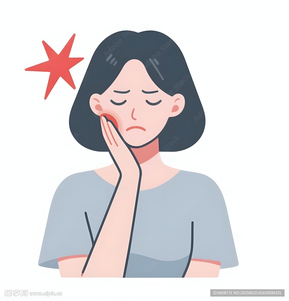 女孩单手托腮显疲惫