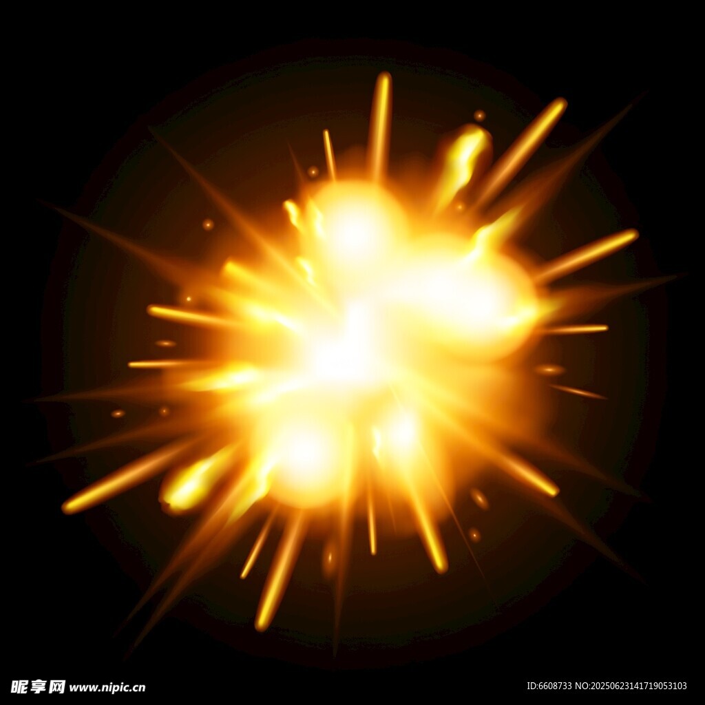 闪耀光芒的绚丽爆炸特效