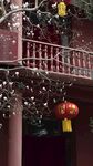 中式建筑挂饰喜庆氛围浓