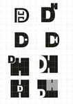 创意字母D设计图案