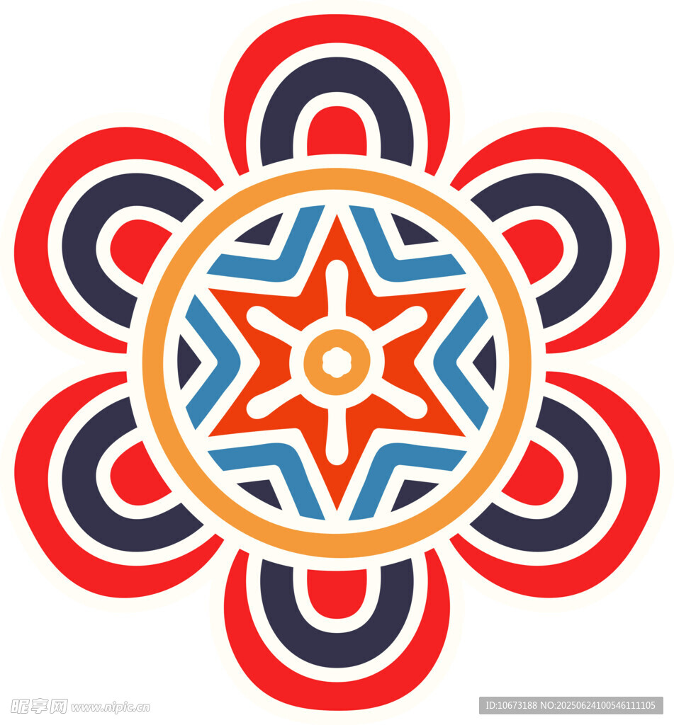 民族风几何花纹图案