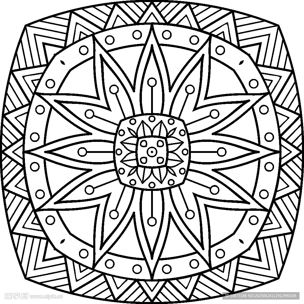 几何花纹装饰图案