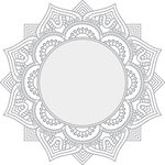 精致曼陀罗花纹图案