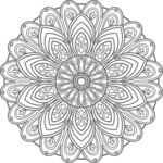 精致曼陀罗花纹图案