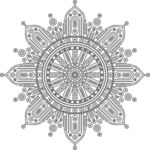 精致曼陀罗花纹图案