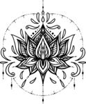 精致曼陀罗莲花图案设计