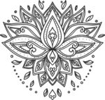 曼陀罗花纹图案设计元素