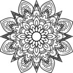 曼陀罗花纹图案