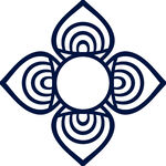 简约四瓣花纹图案