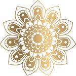 金色曼陀罗花纹图案