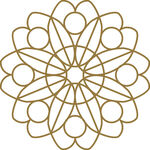 金色几何花纹装饰图案