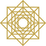 金色几何对称图案设计