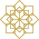 金色几何对称装饰图案
