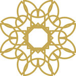 金色几何花纹装饰图案