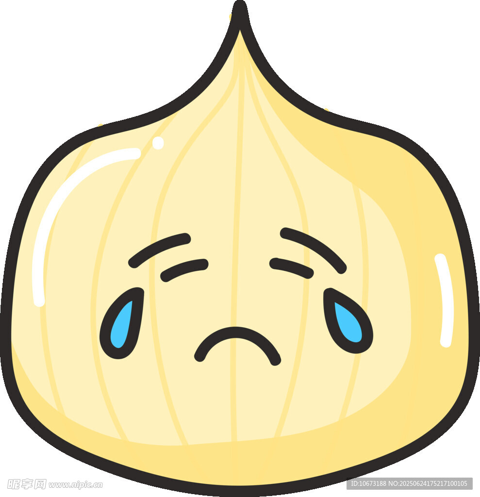 流泪的洋葱表情
